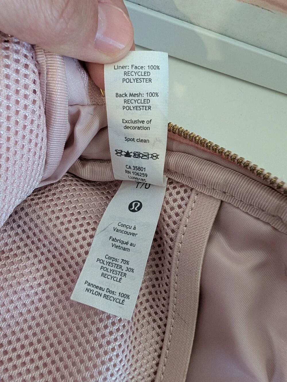 🩷EUC Lululemon Athletica Everywhere Fleece Adjustable Unisex Use Belt Bag, Pink